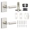 Sure-Loc Hardware Sure-Loc Hardware Levanto Privacy Rosette, Nickel, Smooth Grip in Nickel LV102 NI GRIP-SM NI - alternate 2